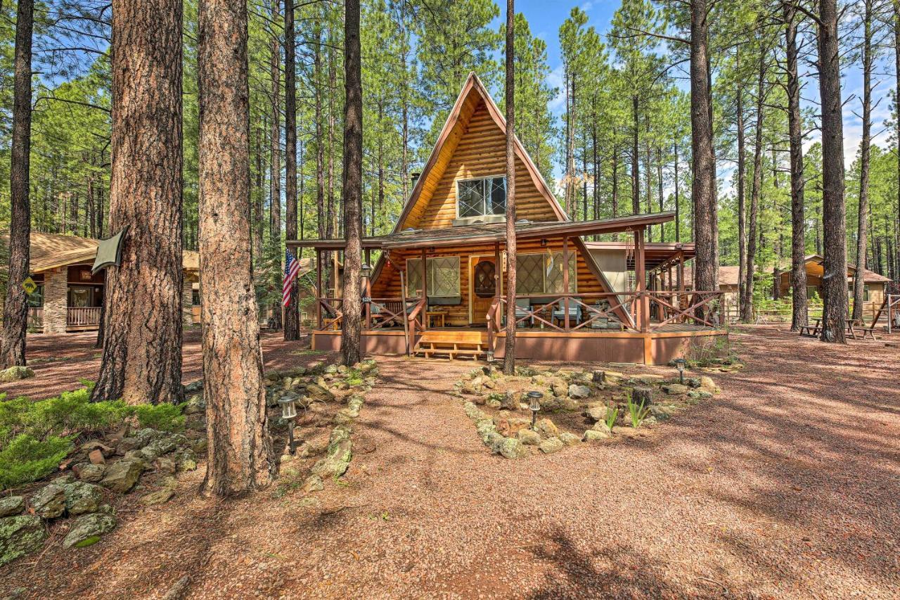 A-Frame Pinetop Lakeside Cabin Under The Pines! Villa Exterior foto