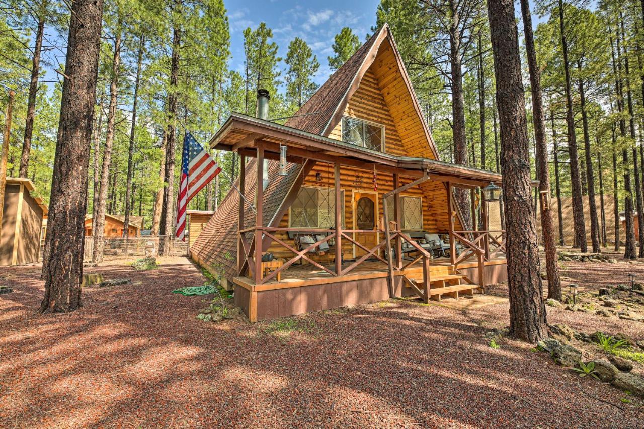 A-Frame Pinetop Lakeside Cabin Under The Pines! Villa Exterior foto